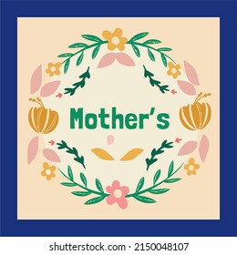 Flat mother's day background in spanish, Floral mother's day illustration, Watercolor mothers day, Super mom super wife super tired lettering mom quote for print card and tshirt, Hand-drawn collection svg
