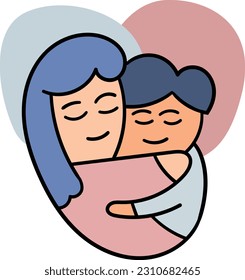 flat mother's day illustration design