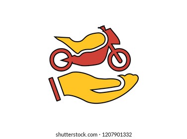 Flat Motorbike Protection icon