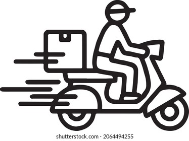 flat motorbike symbol icon transportation
