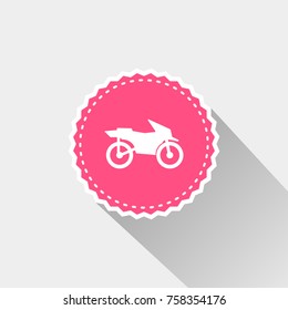 flat motorcycle icon