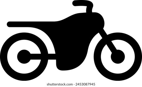 Flaches Motorradsymbol als Symbol für das Web-Seitendesign des Stadtverkehrs