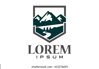 flat mountain logo