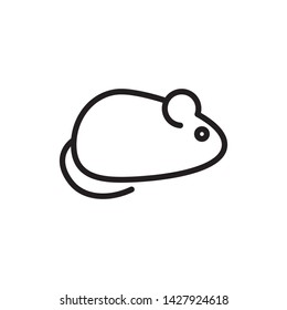 flat mouse, mice, rat, icon symbol sign, logo template, vector, eps 10