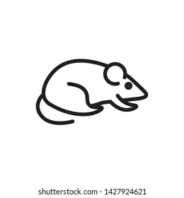 flat mouse, mice, rat, icon symbol sign, logo template, vector, eps 10