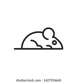 flat mouse, mice, rat, icon symbol sign, logo template, vector, eps 10