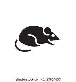 flat mouse, mice, rat, icon symbol sign, logo template, vector, eps 10