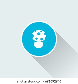 flat mushroom icon