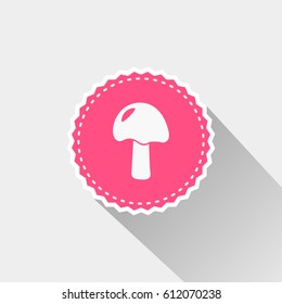 flat mushroom icon design