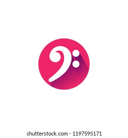 flat music note icon design. music note symbol design