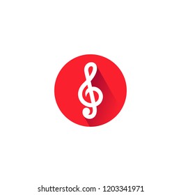 flat music note icon design. music note symbol design