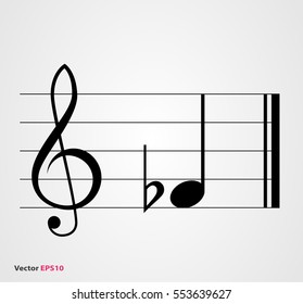 flat note symbol