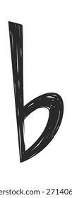 Símbolo musical plano doodle simple