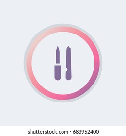 flat nail file icon