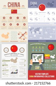 Flat National Infographics Template and Web Elements - Business, Marketing Touch and Choose Concept Vector Design Collections
