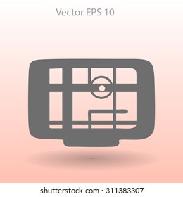 Flat navigator icon