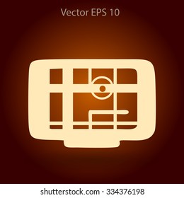 Flat navigator icon