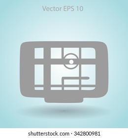 Flat navigator icon