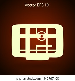 Flat navigator icon