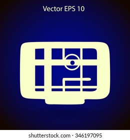 Flat navigator icon