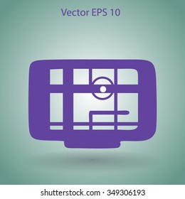 Flat navigator icon