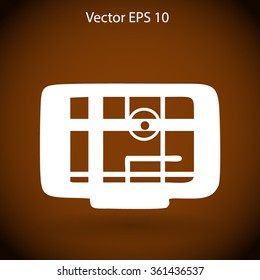 Flat navigator icon