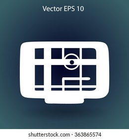 Flat navigator icon