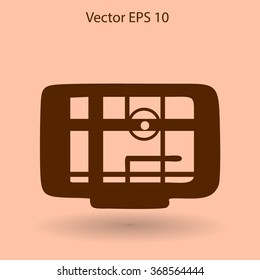 Flat navigator icon
