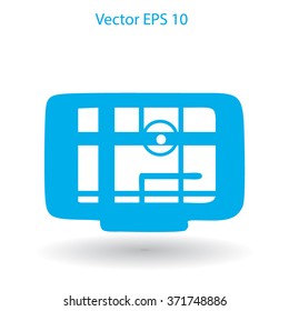 Flat navigator icon