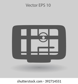 Flat navigator icon
