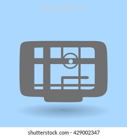 Flat navigator icon