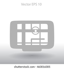 Flat navigator icon