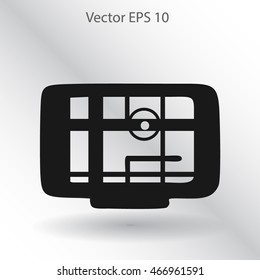 Flat navigator icon