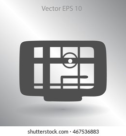 Flat navigator icon
