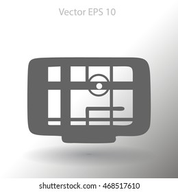 Flat navigator icon