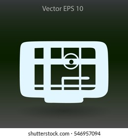 Flat navigator icon