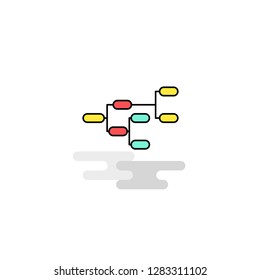 Flat Network Icon. Vector