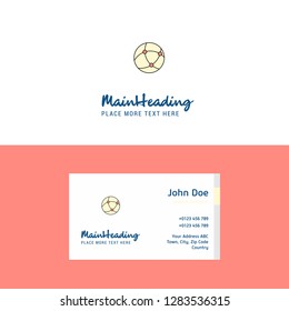 Flat Network Logo and Visiting Card Template. Busienss Concept Logo Design