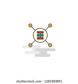 Flat Networks router Icon. Vector