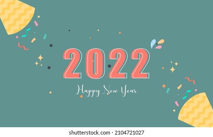 Vorlage für die Grußkarte für das neue Jahr 2022