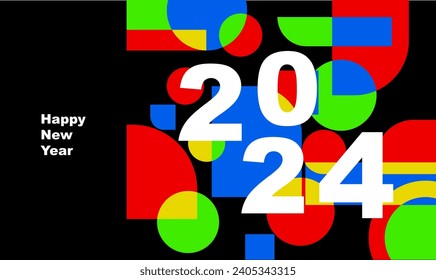 Flat new year social media cover template free vector