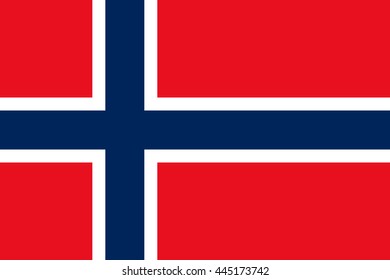 Flat Norway flag vector background