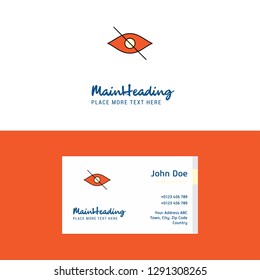 Flat Not seen  Logo and Visiting Card Template. Busienss Concept Logo Design