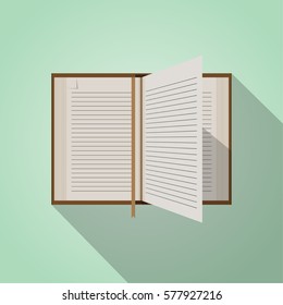 Flat notebook design vector illustration
