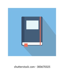 flat notebook icon
