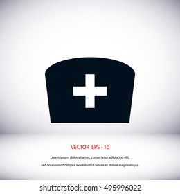 Flat Nurse icon, flat design best vector icon