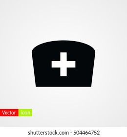 Flat Nurse icon, flat design best vector icon