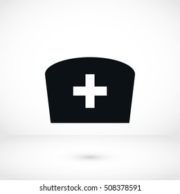 Flat Nurse icon, flat design best vector icon