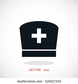 Flat Nurse icon, flat design best vector icon