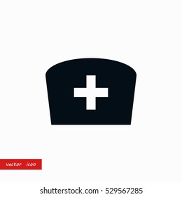 Flat Nurse icon, flat design best vector icon